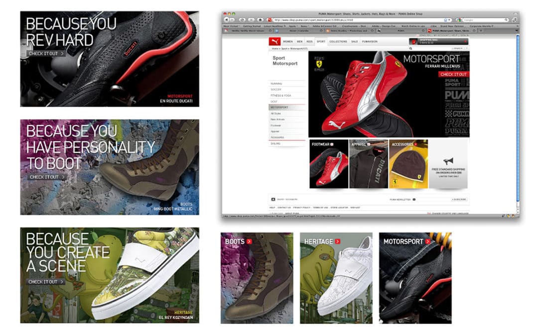 Puma Interactive E-Commerce Advertising Panels