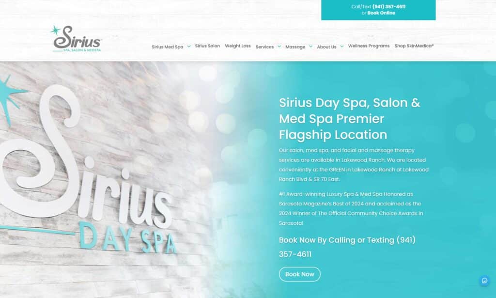 Spa Website Design and Development