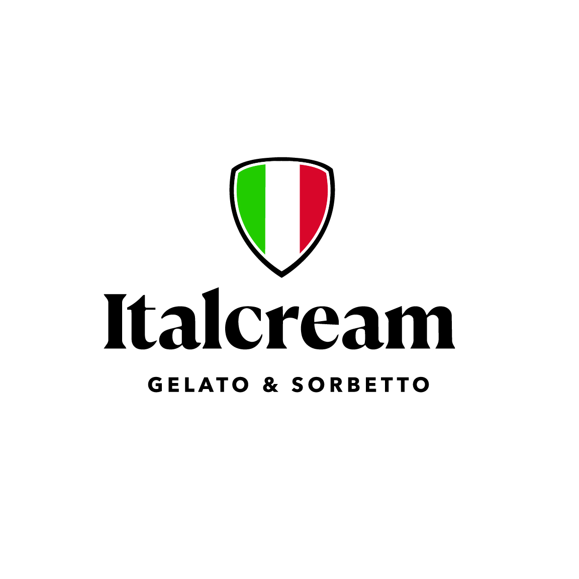 Italcream artisan gelato brand identity and packaging design by ElephantMark gelato packaging design, artisan gelato branding, food packaging design, food brand identity, frozen dessert packaging, ice cream packaging design, retail packaging design, product branding, Italian gelato branding, packaging design agency, ElephantMark branding